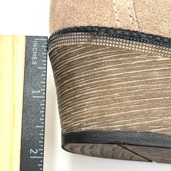 7.5AA 7.5N NARROW WIDTH Propet Light Brown Taupe Suede Leather Boots Shoes - Picture 14 of 15
